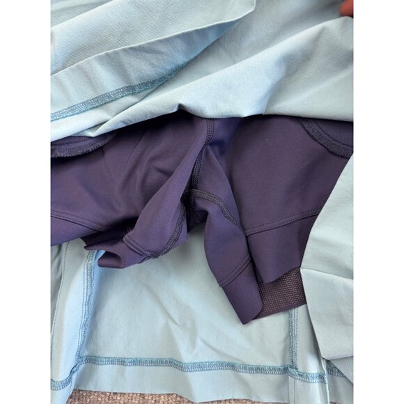 KJUS Iris Skort Women's 36/S Blue Pockets Belt Loops Side Zipper Pleated Back - Picture 7 of 9